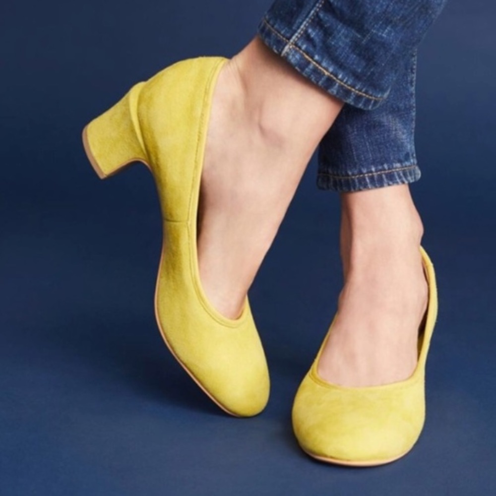Anthropologie Liendo Yellow Suede Las Cruces 2